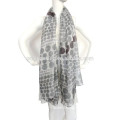 New Hot Lady Fashion Long Wrap Women's Shawl Dot Chiffon Custom Printed Scarves